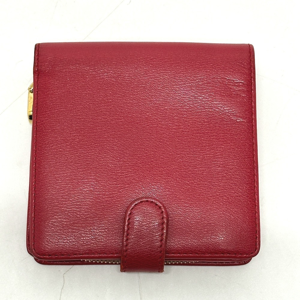Loewe Bifold Red Leather Wallet